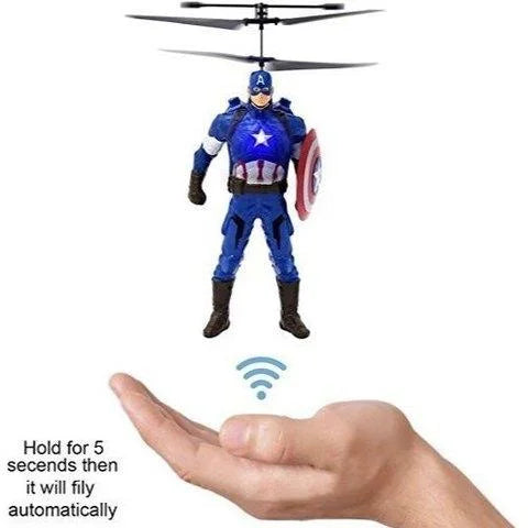 Drop-proof intelligent hovering heroes body light-up flying toy