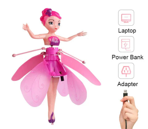 Magic Flying Fairy Princess Doll For Kids Usb Rechargeable Gesture Sensing Flying Doll