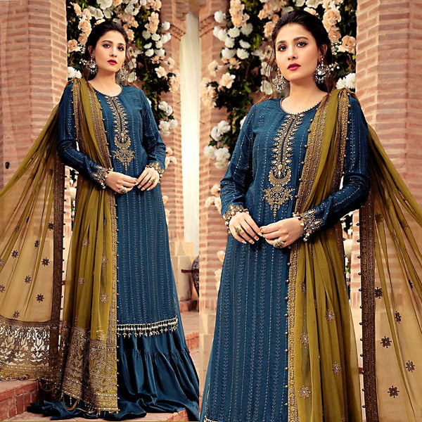 3PCS Linen Embroidered Winter Collection ULM-983