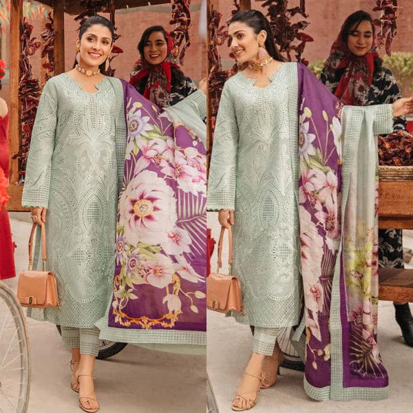 3PCS Omal By Komal  Embroidered  Lawn Collection OC-04