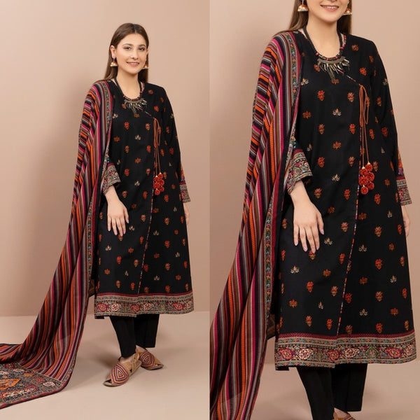 3PCS NEW Kayseria Embroidered Dhanak Winter Collection
