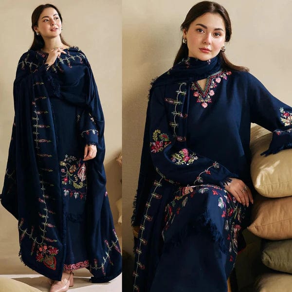 3PCS Embroidered  ZaraShahJahan Winter Collection Zhs-01