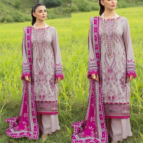 3PCS Jazmin Embroidered Lawn Collection JZ -07