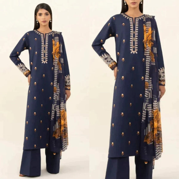 3PCS Sapphire Embroidered Lawn Collection  SP-02