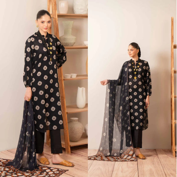 NishatLinen - 3PC Dhanak Embroidered Suit Winter Collection - LM 0130