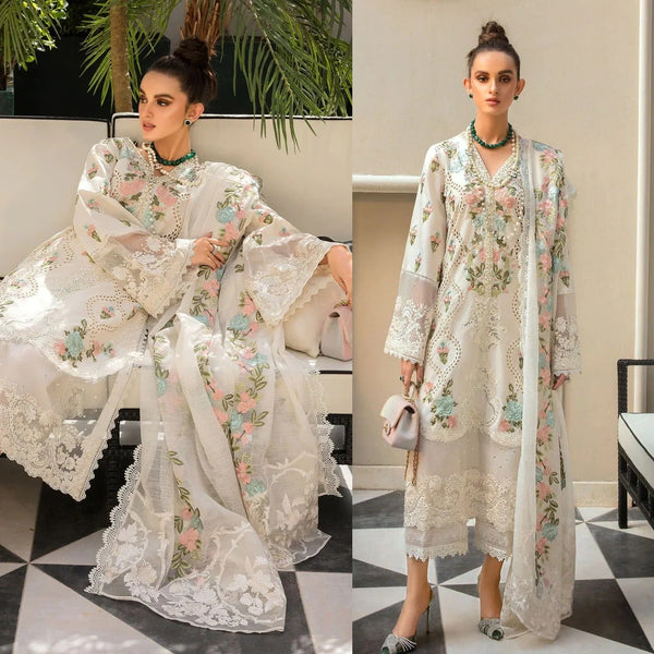 3PCS Monsoon Blooms Embroidered Lawn Collection
