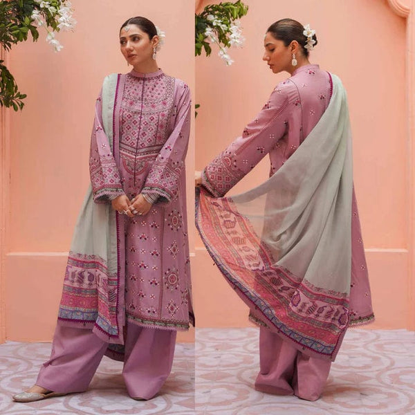 3PCS Omal By Komal  Embroidered Lawn Collection OC-02